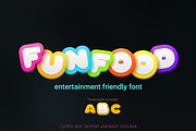 Funfood Font, a Handwritten Font by Sentavio (Thumbnail 1 of 12)