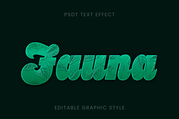 Tropical Leaf Cutout Text Effect preview 2