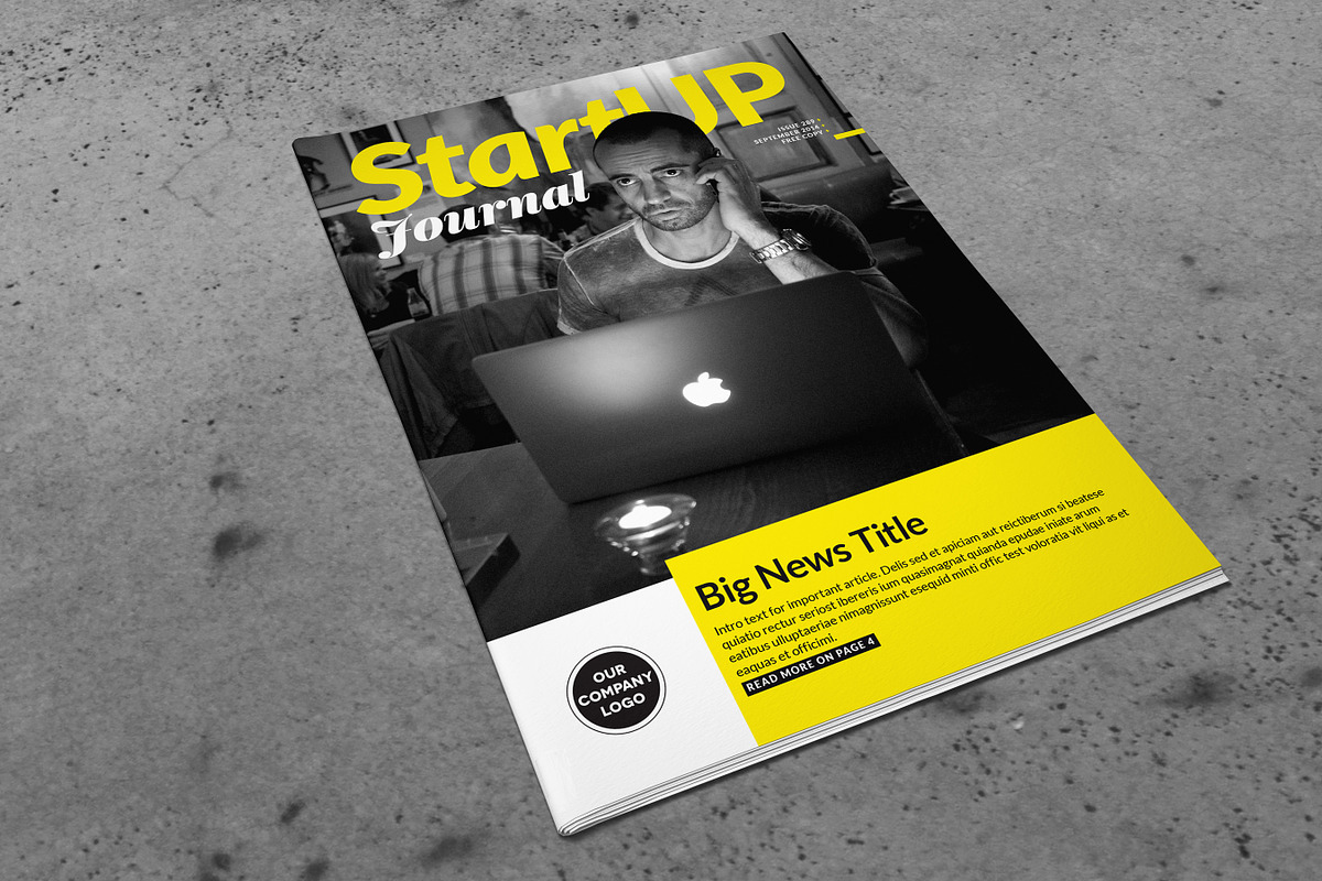 Startup Newsletter, a Brochure Template by IndieStock