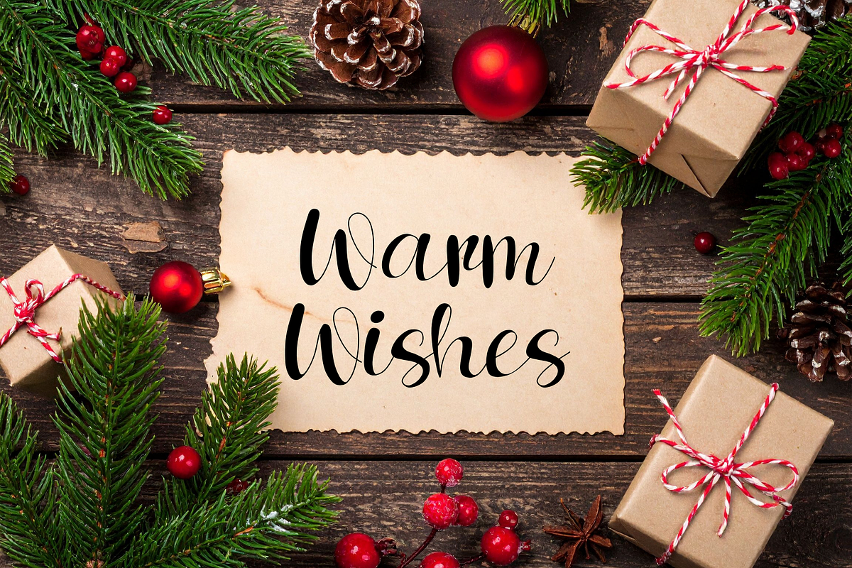 Frosty Christmas handwritten script, a Script Font by Brown Cupple (Photo 11 of 12)