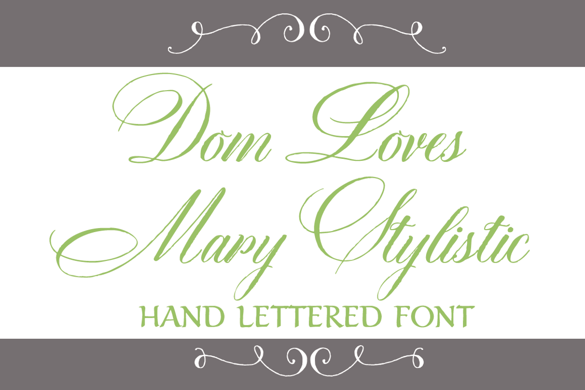 Sale-Dom Loves Mary Stylistic Font