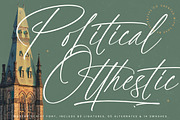 Political Otthestic Modern Script, a Script Font by stylishtype.co (Thumbnail 1 of 20)