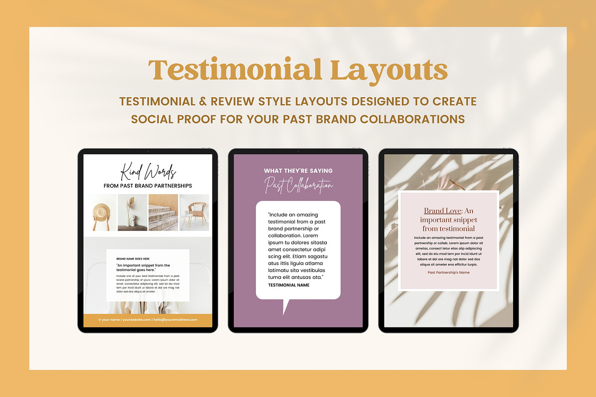 Influencer Media Kit Template Canva, a Magazine Template by Fallon Gerst