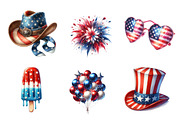 4th of July Sublimation Clipart, an Illustration by CreationArt (Thumbnail 3 of 5)