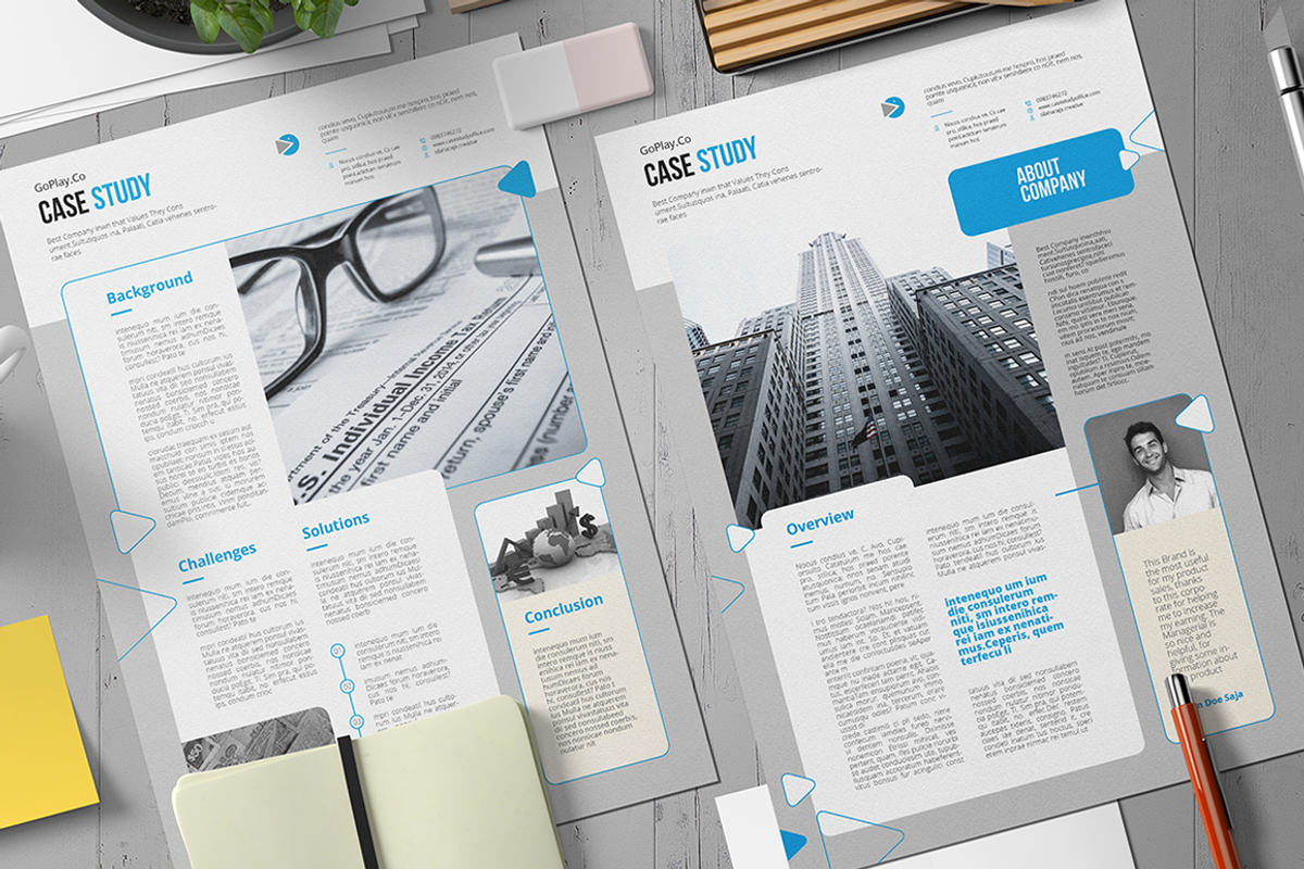 Case Study Template 05, a Stationery Template by spidergraph (Photo 3 of 6)