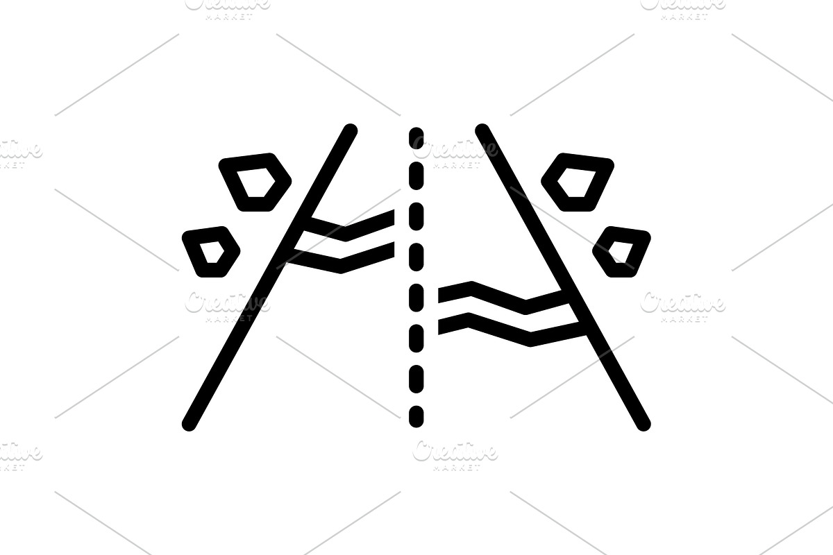 Rough coarse black icon, an Outline Icon by Creative priyanka