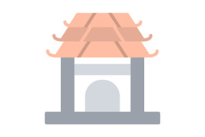 Pavilion Flat Icon, a Duotone Icon by Pexelpy