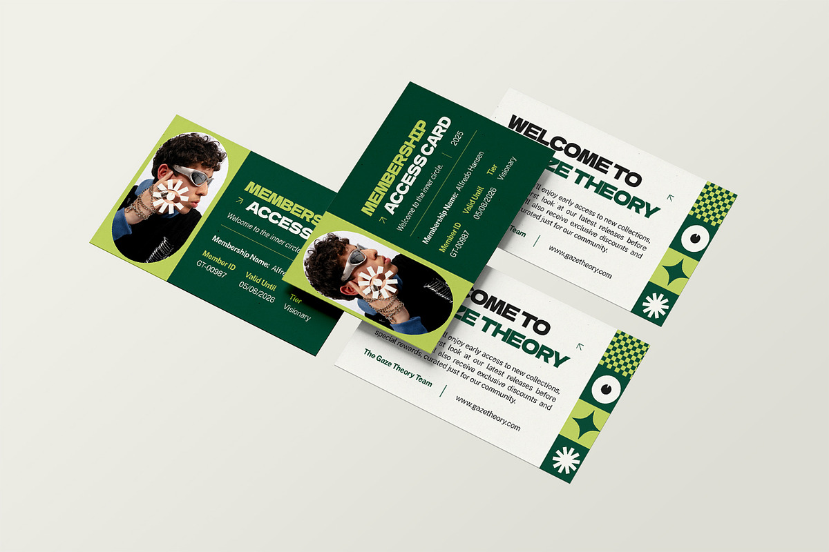 Gaze Theory - Membership Card, a Print Template by StreaksideStd (Photo 3 of 3)