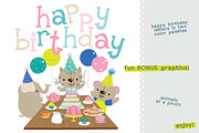 Birthday Buddies Illustration Pack, an Illustration by Quirky Queen Media (Thumbnail 9 of 9)