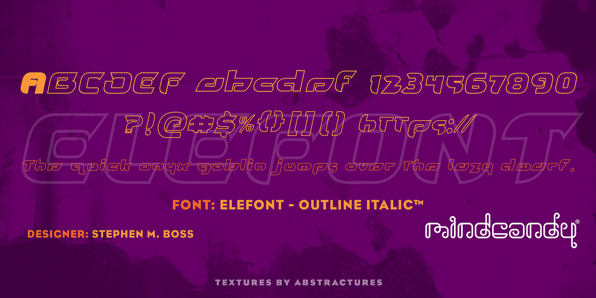 Elefont™, a Font by MINDCANDY (Photo 4 of 5)