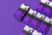 10 psd Multiscreen Iphone Mockup, an iPhone Mockup by East Gallery (Thumbnail 9 of 10)