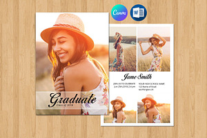 Graduation Announcement Card-V560, a Flyer Template by Template Shop