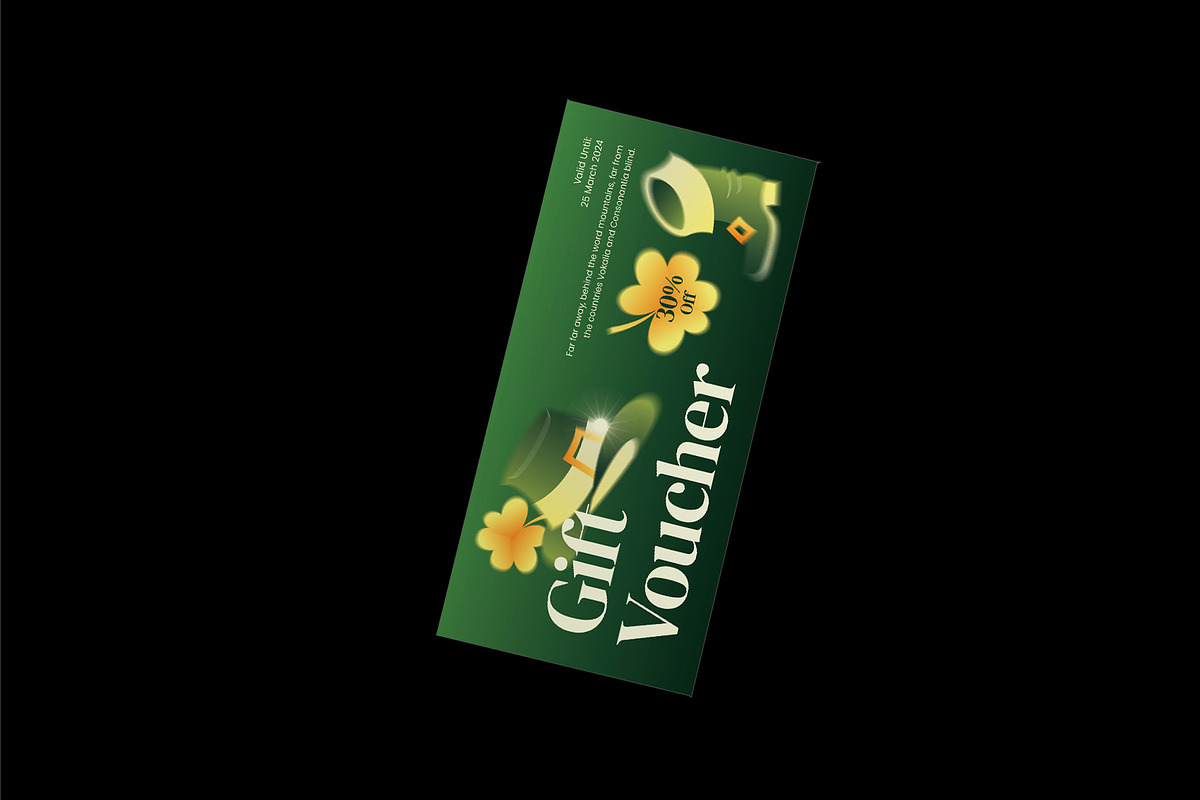 Saint Patricks Day Voucher, a Stationery Template by Neermana (Photo 2 of 4)