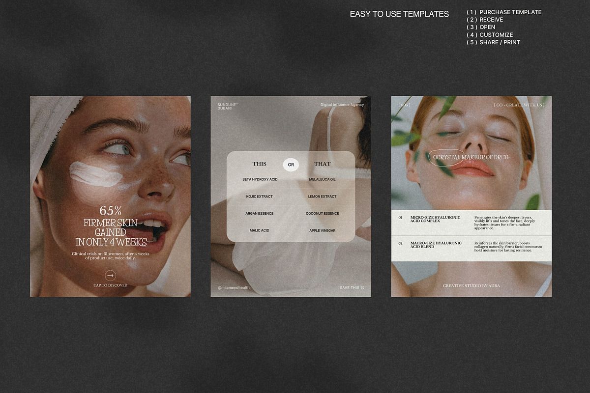 Story and Post Canva Skin Templates preview 4