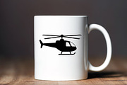 Helicopter Silhouette SVG, a Transportation Illustration by newminddesign (Thumbnail 10 of 10)