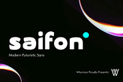 Saifon | Modern Futuristic Sans Font, a Sans Serif Font by WhymoreArt (Thumbnail 1 of 10)