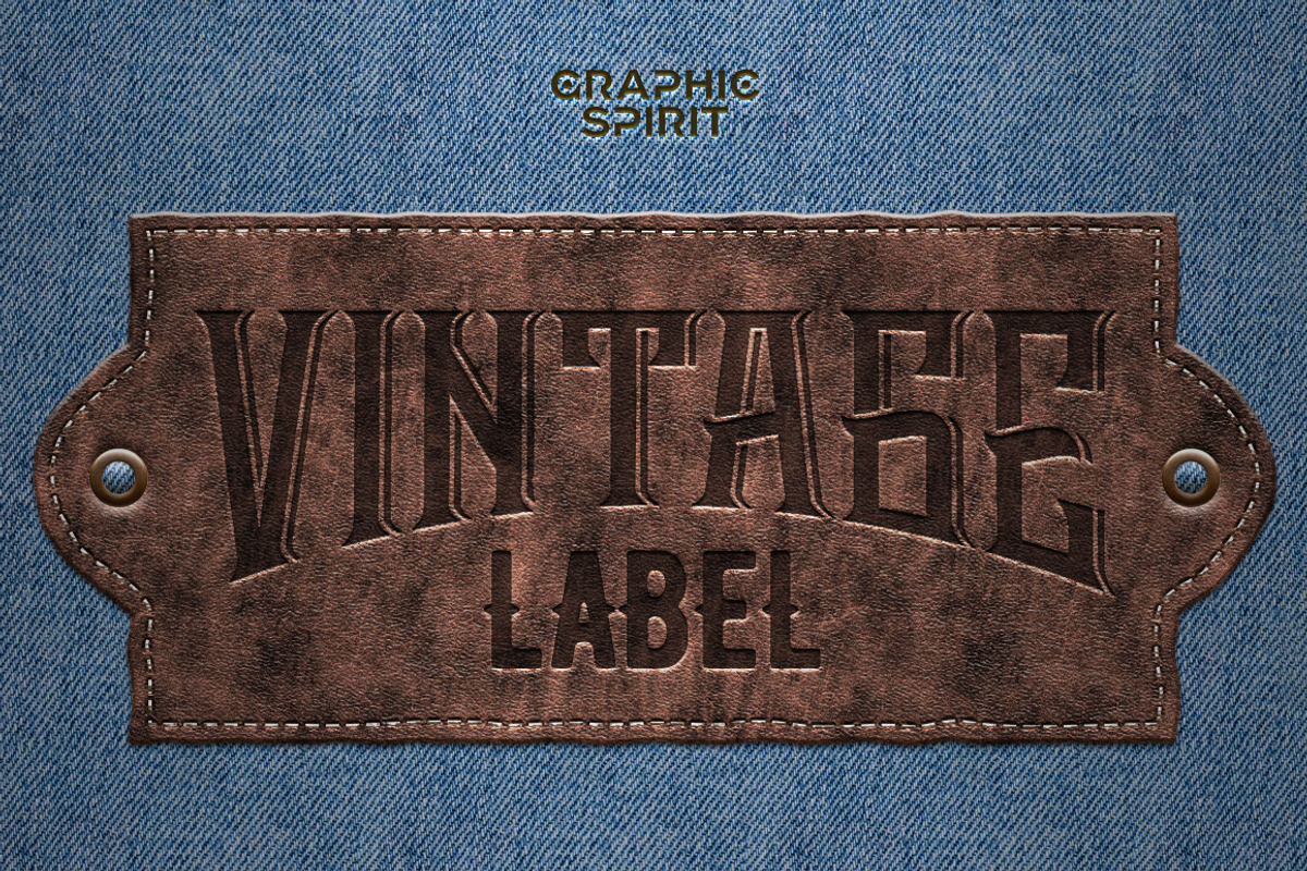 Leather Layer Styles For Photoshop, a Layer Style Add-On by Graphic Spirit (Photo 5 of 6)