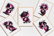 Whimsical Quirky Owl Clipart, a Seasonal Illustration by Rose Art (Thumbnail 7 of 7)