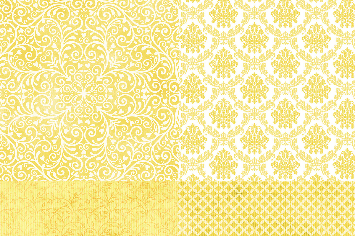 Wild About Yellow Set 2Digital Paper preview 2
