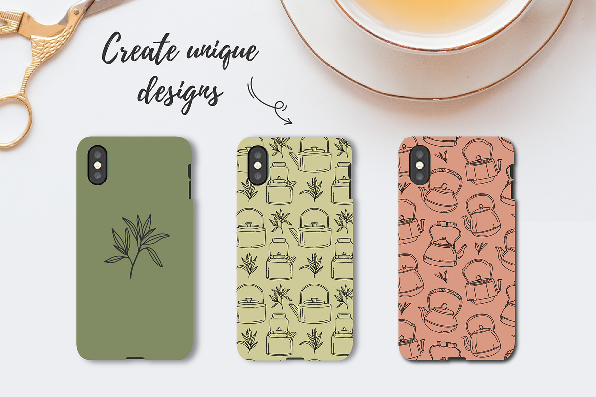 Tea Time | illustrations and pattern, a Decorative Illustration by Wander Designs (Photo 5 of 6)