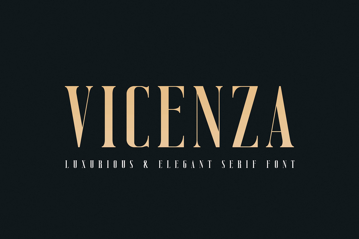 Vicenza - Luxurious & Elegant Serif, a Serif Font by Almarkhatype (Photo 1 of 10)