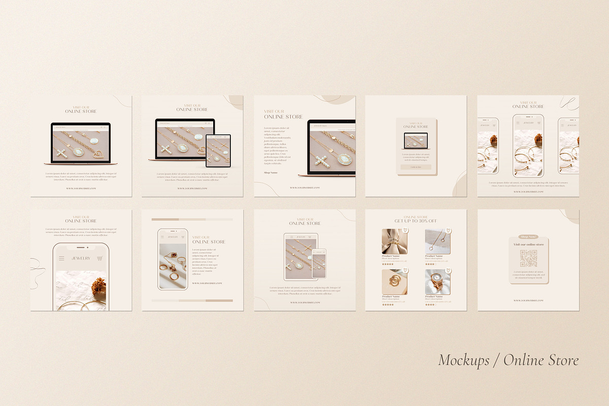 Jewelry Social Media Kit CANVA, a Social Media Template by Wildnun Studio (Photo 14 of 27)