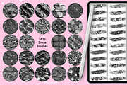 Procreate Stone texture brushes, a Brush Add-On by Revabrush (Thumbnail 2 of 7)