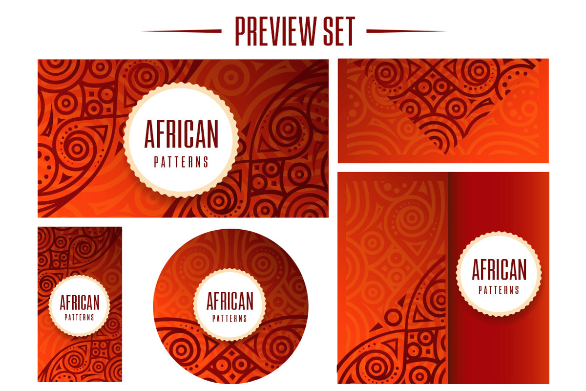 Collection African Vector Patterns, a Pattern Graphic by ToozDesign (Photo 2 of 3)