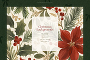 100 Christmas Backgrounds, a Background Graphic by PeDe Designs (Thumbnail 8 of 18)