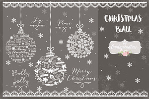 Vector Christmas ball design