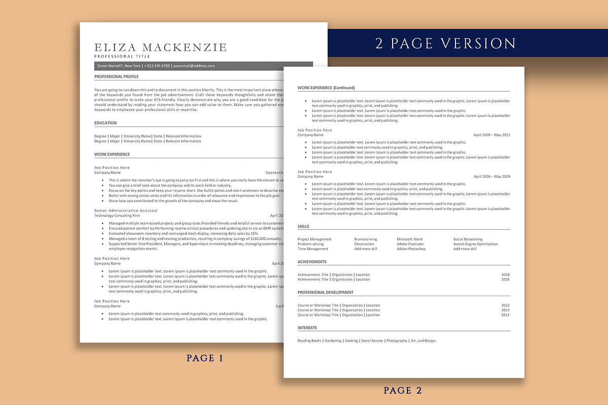 ATS compatible resume template