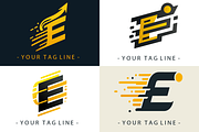 4 Modern Letter E logos, a Branding & Logo Template by HE Studio (Thumbnail 1 of 5)
