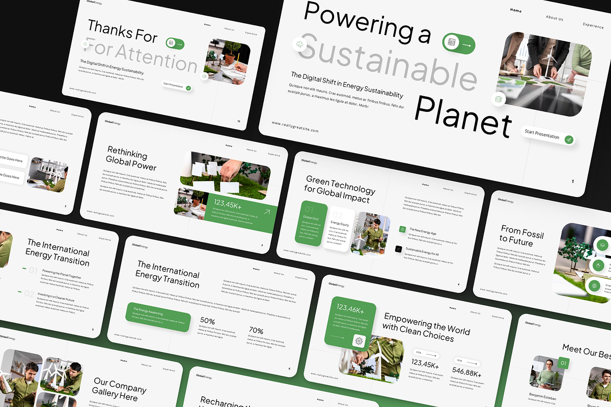Global Energy Sustainability, a Presentation Template by Annora Studio (Photo 6 of 7)