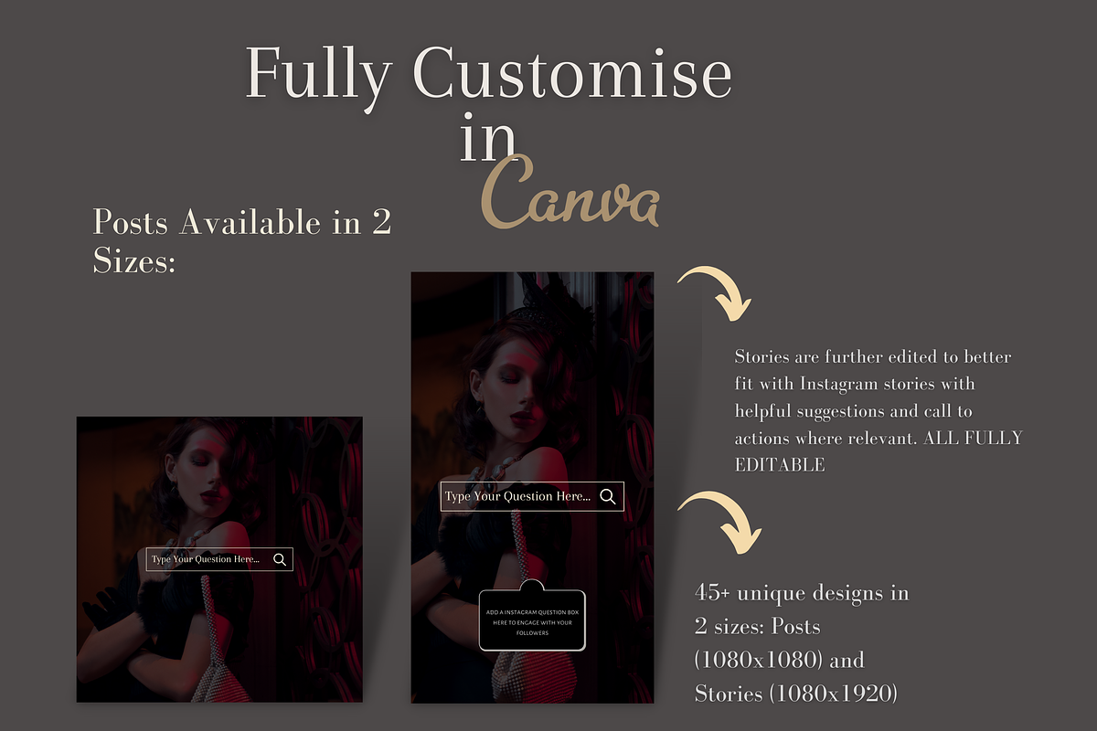 Luxe Dark Minimal Instagram Template, a Social Media Template by Faytemplates (Photo 10 of 10)