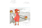 Beautiful woman in a red hat., a Food Illustration by Laifalight (Thumbnail 7 of 8)