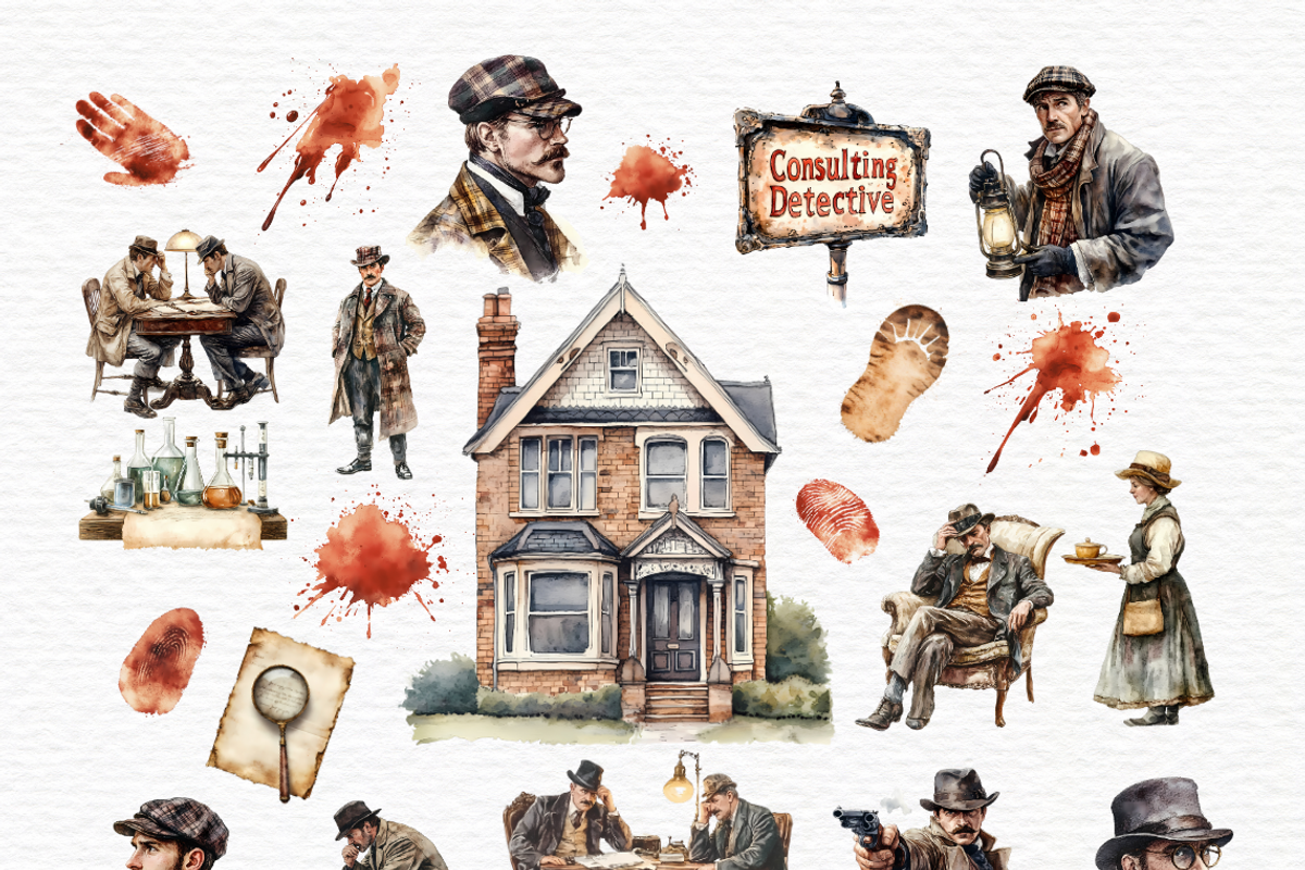 Crime scene clipart bundle, a Person Illustration by Invite to Clipart (Photo 3 of 6)