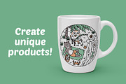 cute cat having fun on the beach, an Animal Illustration by gunaonedesign (Thumbnail 2 of 4)