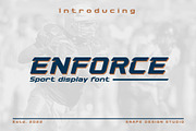 Enforce - Sport Font, a Sans Serif Font by Snape Design Studio (Thumbnail 1 of 5)
