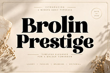 Brolin Prestige – Luxury Serif Font