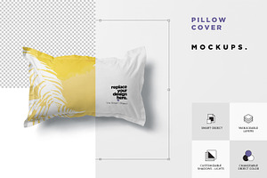 Rectangle Bedding Pillow Mockups