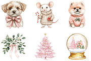 Watercolor Whimsy Christmas Clipart, a Seasonal Illustration by Designking (Thumbnail 3 of 4)