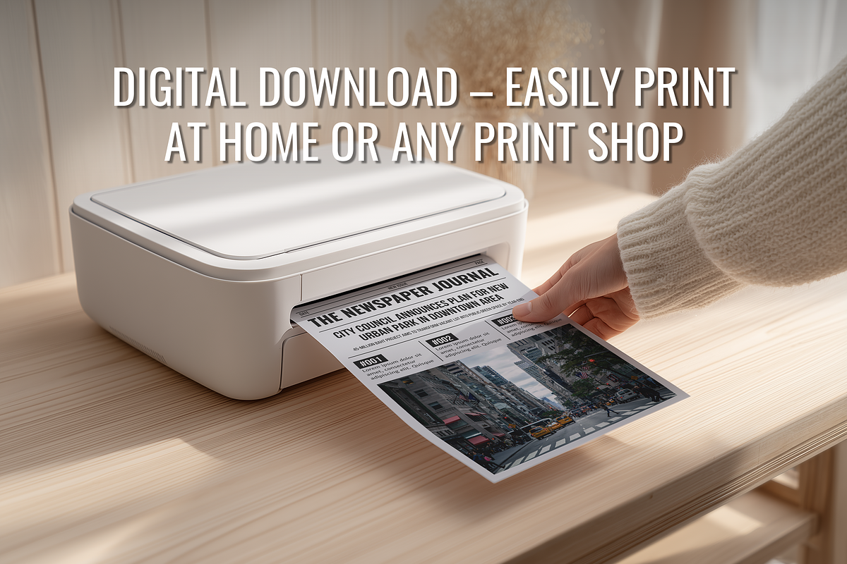 Vintage Newspaper Template, a Magazine Template by ZoloDesignHub (Photo 5 of 9)