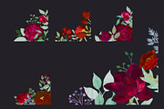 Dark theme Monotype Flowers, a Decorative Illustration by AlenaO (Thumbnail 7 of 11)
