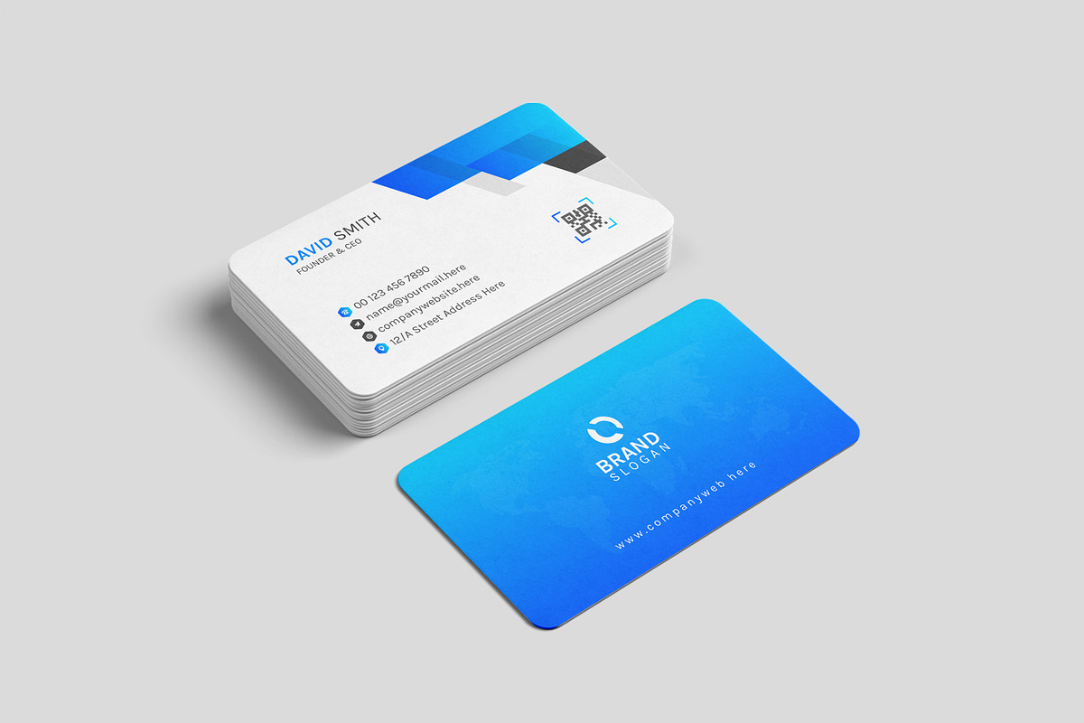 Clean and Modern Business Card, a Business Card Template by VectStock (Photo 1 of 3)