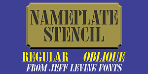 Nameplate Stencil JNL