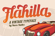 Flahilla - Bold Vintage Script, a Script Font by Siwox Studios (Thumbnail 1 of 8)