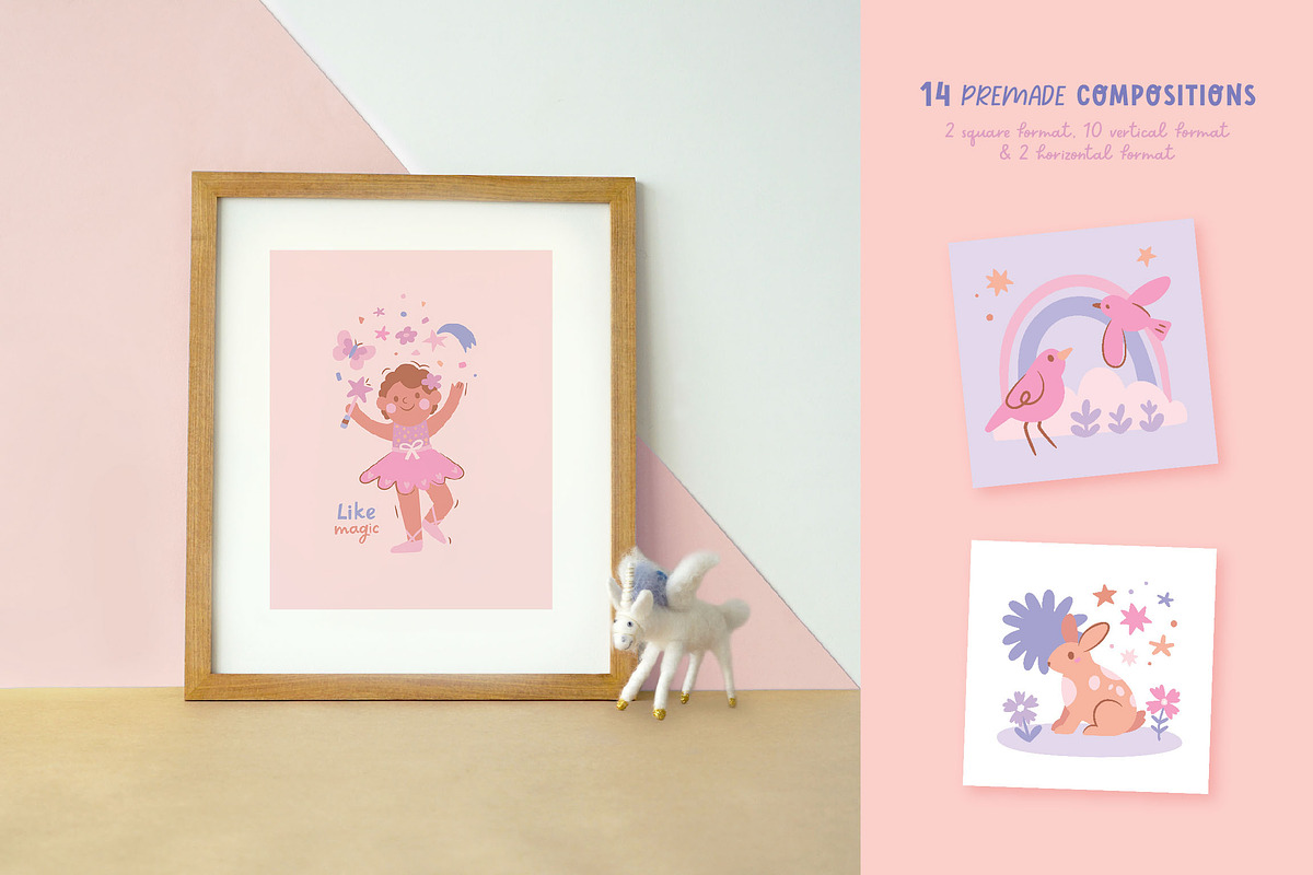 Flower Ballerinas, a Person Illustration by Lucia Baertl (Photo 7 of 16)