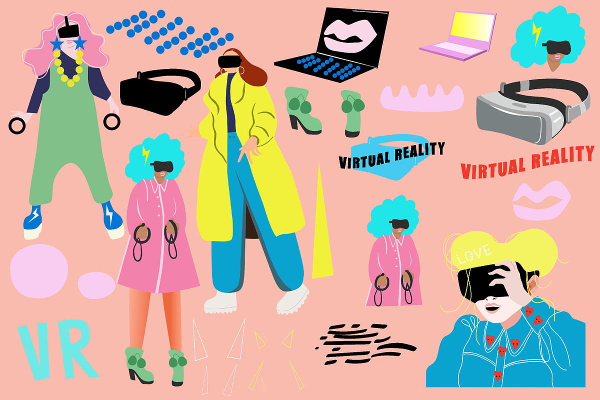 VR GIRLS WOMEN IN TECH ILLUSTRATIONS, a Technology Illustration by Jill Adams (Photo 5 of 11)