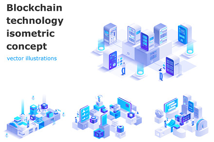 Blockchain technology concept