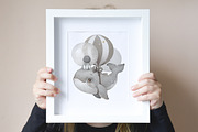 Gray Watercolor Nursery graphic Set, an Illustration by TanyaSchuka (Thumbnail 11 of 11)